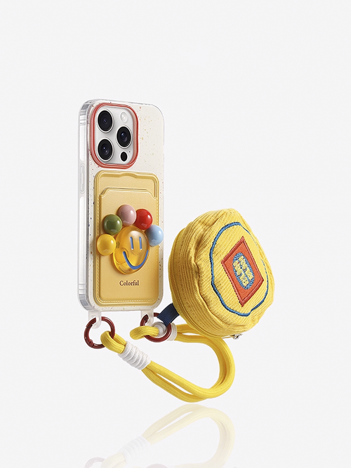 2-in-1 Lanyard Phone Case with Storage Pouch – Eco Silicone, Shockproof & Hands-Free