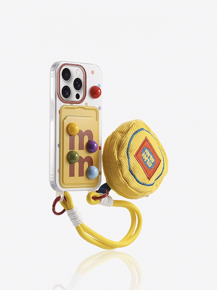 2-in-1 Lanyard Phone Case with Storage Pouch – Eco Silicone, Shockproof & Hands-Free